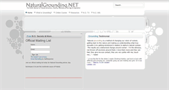 Desktop Screenshot of naturalgrounding.net