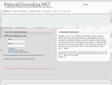 Tablet Screenshot of naturalgrounding.net